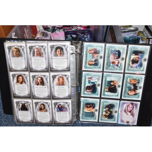 467 - FOUR BOXES OF TRADING CARDS, to include autographed cards: James Pickens Jr, Nicholas Lea, Bruce Har... 