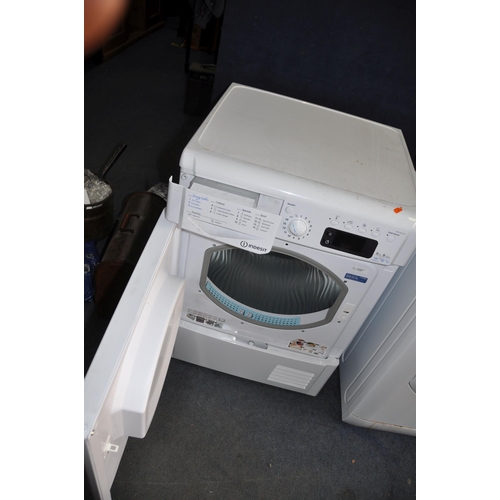 1092 - AN INDESIT IDCE8450BH CONDENSER DRYER width 60cm depth 60cm height 85cm (PAT pass and working)