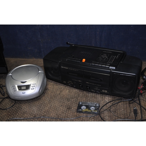 1094 - A COLLECTION OF AUDIO VISUAL EQUIPMENT including a Sony CMT-EH550DAB mini hi fi with matching speake... 