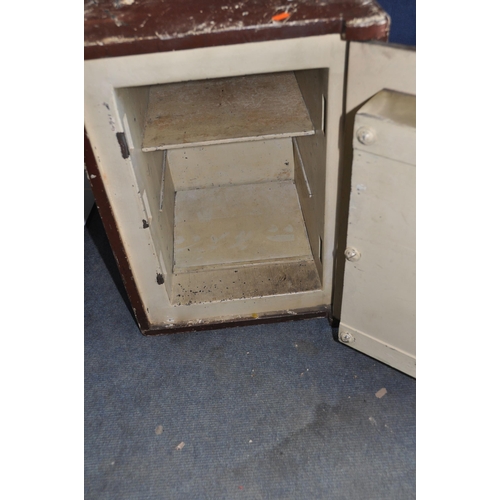 1103 - A 'RICHARD M. LORD' OF WOLVERHAMPTON VINTAGE FIRE SAFE with one key width 46cm depth 49cm height 61c... 