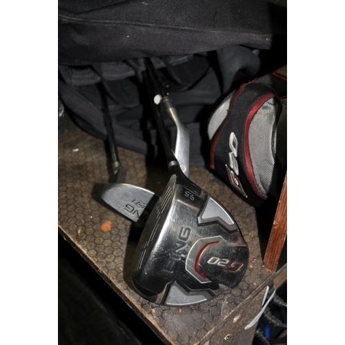 1106 - A COLLECTION OF GOLF EQUIPMENT including Ping G20 driver, Ping Eye two 1 iron, a Ping Darby 1 putter... 