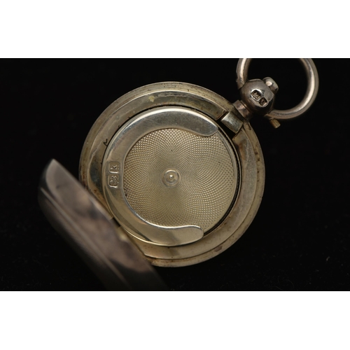 57 - A GEORGE V SILVER SOVEREIGN CASE, circular form case with an engine turned pattern and vacant cartou... 