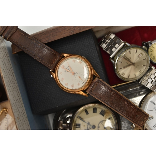 106 - A SELECTION OF JEWELLERY, WATCHES ETC, to include an open face pocket watch, stamped 0.935, a silver... 