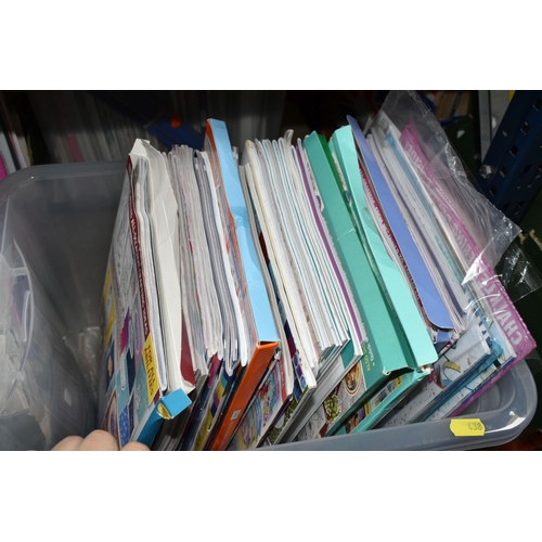 438 - TWO BOXES OF CARDS, KNITTING PATTERNS AND PAPERCRAFT MAGAZINES, to include 'Tattered Lace', 'Creativ... 