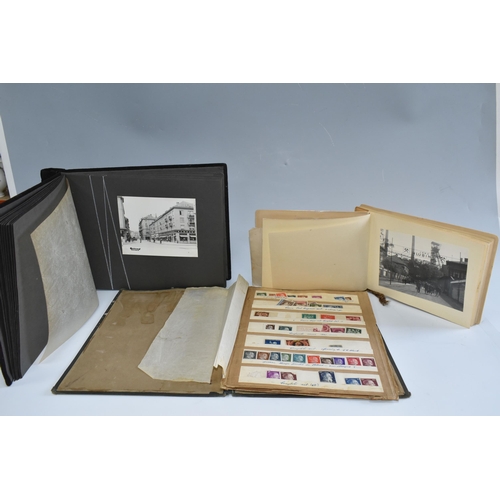 468 - TWO BOXES AND LOOSE MISCELLANEOUS SUNDRIES, to include a large collection of Royal Mail stamp post c... 