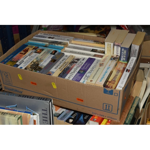 469 - SIX BOXES OF BOOKS, approximately one hundred and twenty books, to include a Folio Society 'The Devi... 