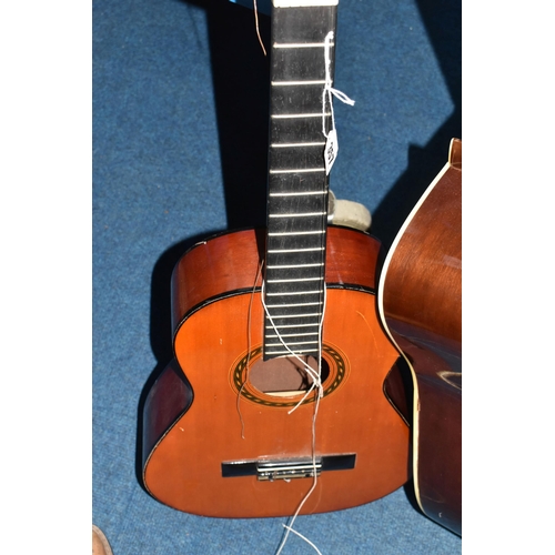 357 - TWO ACOUSTIC GUITARS to include a Hohner Arbor acoustic LW400N guitar and a Harmony H6114 acoustic g... 