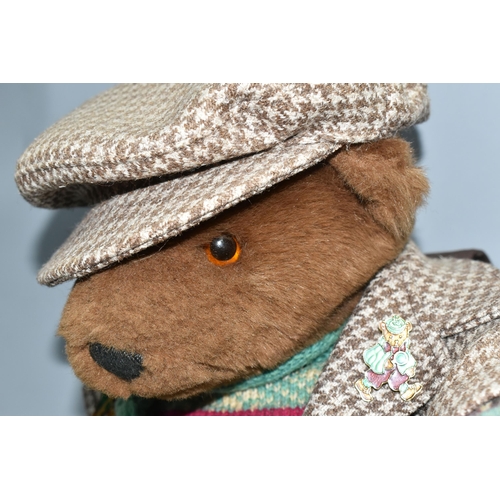 360 - A LITTLE FOLK FOR LAKELAND BEARS BROWN PLUSH BEAR, with jacket, corduroy trousers, woollen jumper, s... 