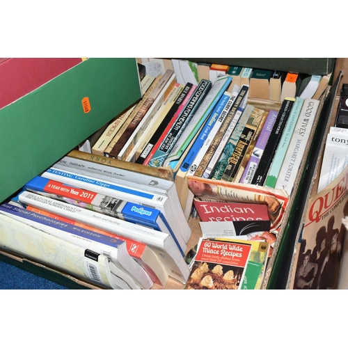 363 - TEN BOXES OF BOOKS to include six Folio Society books comprising The Folio Anthology Humour, The Bes... 