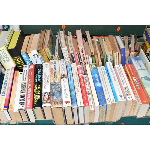 373 - SIX BOXES OF BOOKS, approximately one hundred and fifty books, subjects include gardening, cooking, ... 