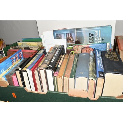 373 - SIX BOXES OF BOOKS, approximately one hundred and fifty books, subjects include gardening, cooking, ... 