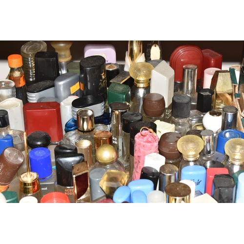 381 - TWO BOXES OF ASSORTED VINTAGE FRAGRANCE AND PERFUME BOTTLES, to include mostly empty bottles, maker'... 