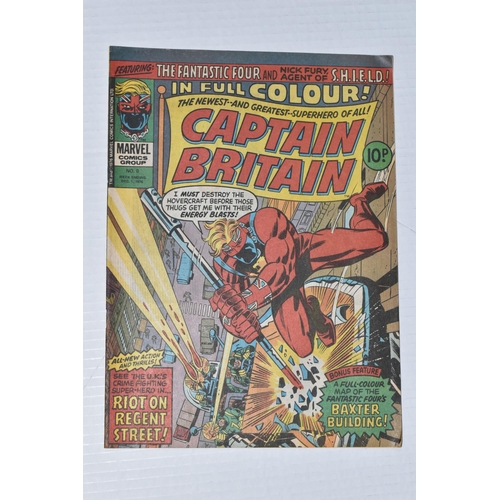 400 - CAPTAIN BRITAIN NO. 8 MARVEL COMIC, first appearance of Betsy Braddock who later becomes Psylocke in... 