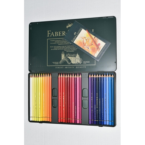 405 - A TIN OF FABER-CASTELL POLYCHROMOS COLOURING PENCILS, sixty artists' quality pencils (1) (Condition ... 