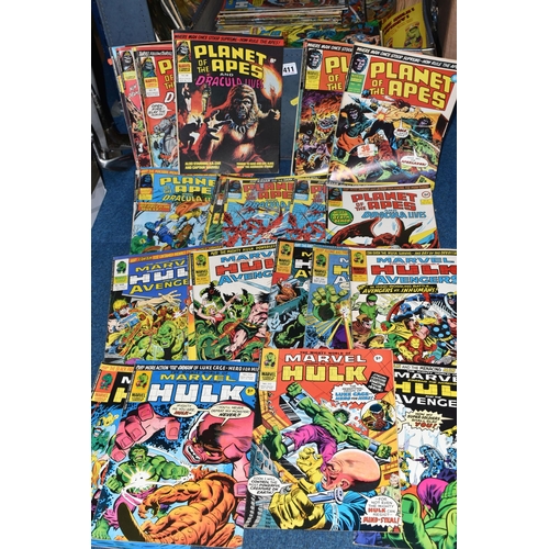 411 - A SUITCASE MOSTLY FULL OF MARVEL UK COMICS, includes Mighty World Of Marvel, Super Spider-Man, Capta... 