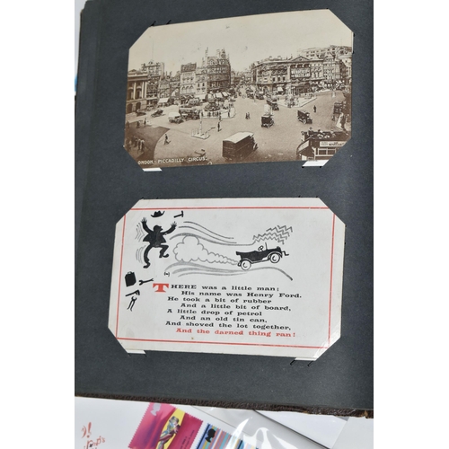 414 - A BOX OF POSTCARDS AND FIRST DAY COVERS, to include approximately four hundred and sixty postcards, ... 