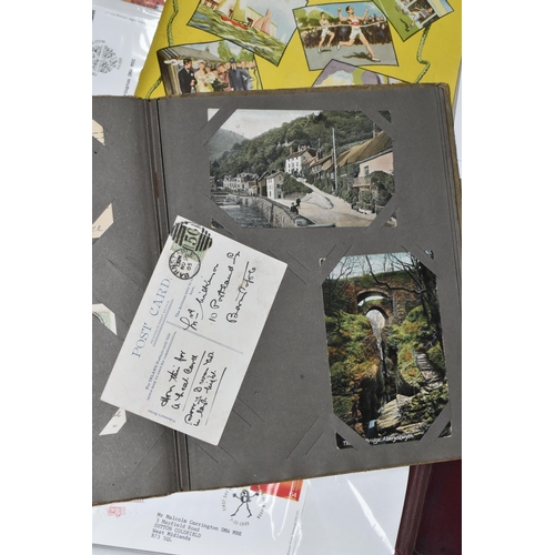 414 - A BOX OF POSTCARDS AND FIRST DAY COVERS, to include approximately four hundred and sixty postcards, ... 