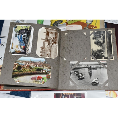 414 - A BOX OF POSTCARDS AND FIRST DAY COVERS, to include approximately four hundred and sixty postcards, ... 