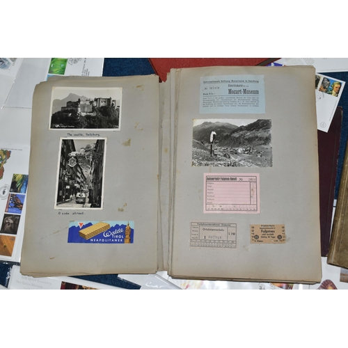 414 - A BOX OF POSTCARDS AND FIRST DAY COVERS, to include approximately four hundred and sixty postcards, ... 