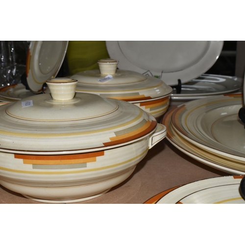 503 - A GROUPS OF ART DECO STYLE CERAMIC KITCHENWARE FROM NAMED MANUFACTURERS to include a twenty four pie... 