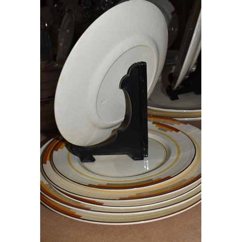 503 - A GROUPS OF ART DECO STYLE CERAMIC KITCHENWARE FROM NAMED MANUFACTURERS to include a twenty four pie... 