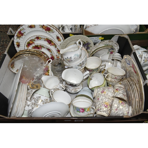 562 - SIX BOXES AND LOOSE TEAWARE, to include Royal Albert Provincial Flowers 'Mayflower' and 'Trillium' t... 