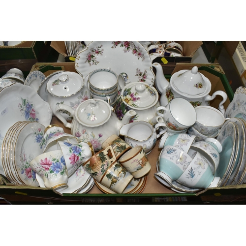 562 - SIX BOXES AND LOOSE TEAWARE, to include Royal Albert Provincial Flowers 'Mayflower' and 'Trillium' t... 