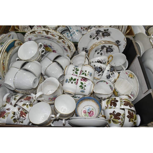 562 - SIX BOXES AND LOOSE TEAWARE, to include Royal Albert Provincial Flowers 'Mayflower' and 'Trillium' t... 