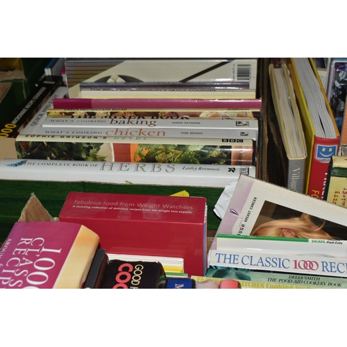 567 - FOUR BOXES OF BOOKS, GUIDES AND MAPS, to include approximately one hundred books in paperback and ha... 