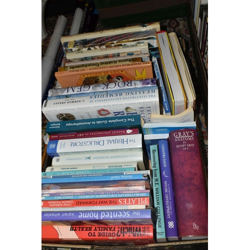 567 - FOUR BOXES OF BOOKS, GUIDES AND MAPS, to include approximately one hundred books in paperback and ha... 