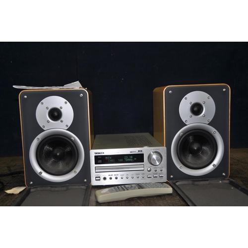 1050 - A TEAC CR-H250 CD/RECEIVER with remote and a pair of LS-H250 speakers and manual (PAT pass and worki... 