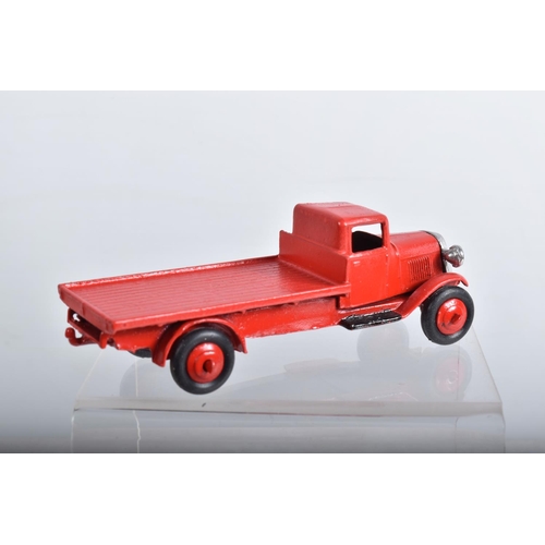 16 - A QUANTITY OF REPAINTED AND RESTORED DINKY TOYS VEHICLES, to include assorted 25 series lorries, wit... 