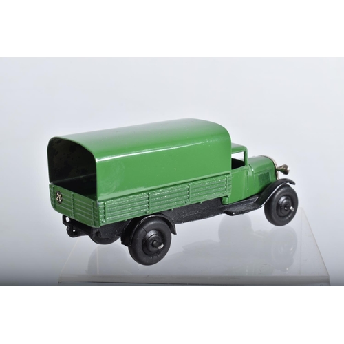 16 - A QUANTITY OF REPAINTED AND RESTORED DINKY TOYS VEHICLES, to include assorted 25 series lorries, wit... 