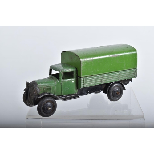 16 - A QUANTITY OF REPAINTED AND RESTORED DINKY TOYS VEHICLES, to include assorted 25 series lorries, wit... 