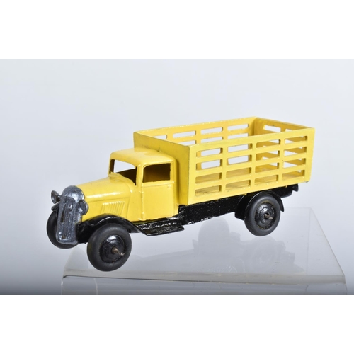 16 - A QUANTITY OF REPAINTED AND RESTORED DINKY TOYS VEHICLES, to include assorted 25 series lorries, wit... 