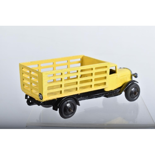 16 - A QUANTITY OF REPAINTED AND RESTORED DINKY TOYS VEHICLES, to include assorted 25 series lorries, wit... 