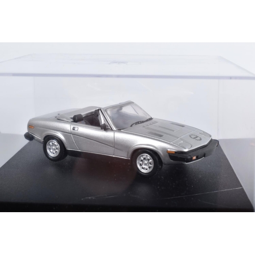 18 - SEVEN BOXED TROFEU 1/43 SCALE DIECAST TRIUMPH TR7 SPORTS CAR MODELS, to include three assorted rally... 