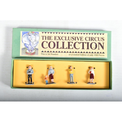 2 - FIVE BOXED STEVE FLOWERS MODEL SUPPLIES LIMITED EDITION 'THE EXCLUSIVE CIRCUS COLLECTION' FIGURE SET... 