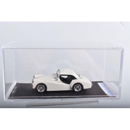 23 - SIX DERREZ RESIN 1/43 SCALE TRIUMPH CAR MODELS, Swallow Doretti, three different Italia models inclu... 