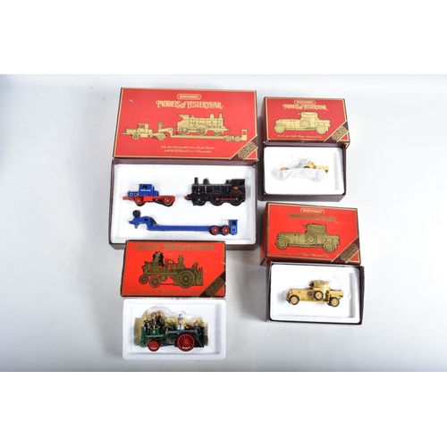 25 - TWO TRAYS OF BOXED MATCHBOX MODELS OF YESTERYEAR, some models included are a Y-32 1917 Yorkshire Typ... 