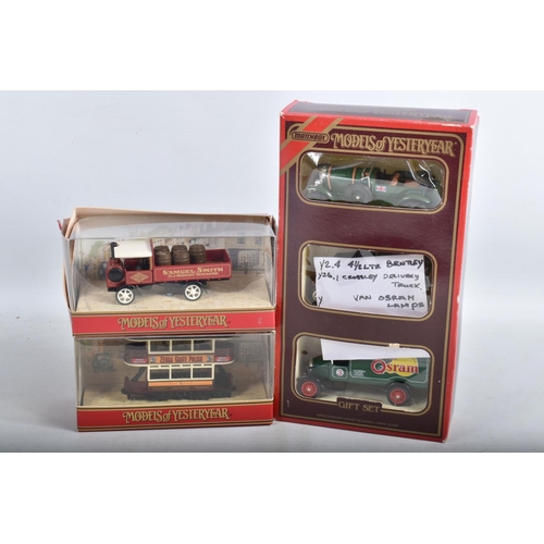 25 - TWO TRAYS OF BOXED MATCHBOX MODELS OF YESTERYEAR, some models included are a Y-32 1917 Yorkshire Typ... 