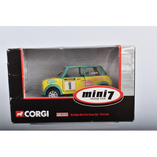 28 - FIFTEEN BOXED LIMITED EDITION CORGI MINI 7 RACING CLUB DIECAST MODEL VEHICLES, the first is a Mini 7... 