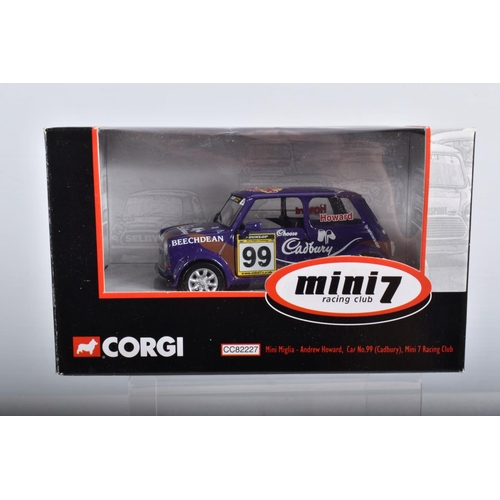 28 - FIFTEEN BOXED LIMITED EDITION CORGI MINI 7 RACING CLUB DIECAST MODEL VEHICLES, the first is a Mini 7... 