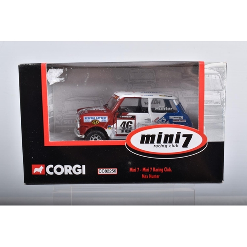 28 - FIFTEEN BOXED LIMITED EDITION CORGI MINI 7 RACING CLUB DIECAST MODEL VEHICLES, the first is a Mini 7... 