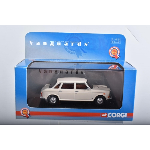 30 - ELEVEN BOXED MODEL DIE-CAST VEHICLES, to include a Corgi Mini in Mulberry Red CC82206, a Vanguards L... 