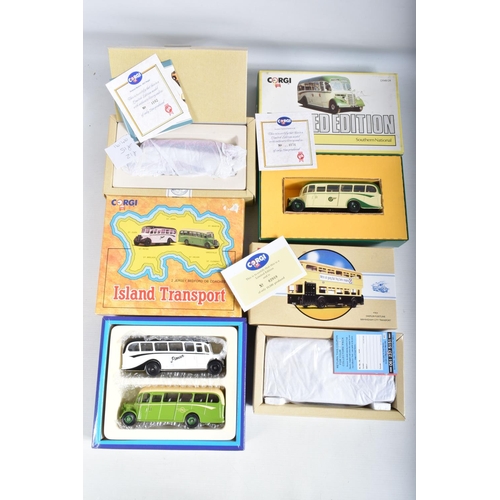 33 - SEVENTEEN BOXED CORGI DIECAST MODEL VEHICLES, to include a British Tram Co. 'The Birmingham Mail' tr... 