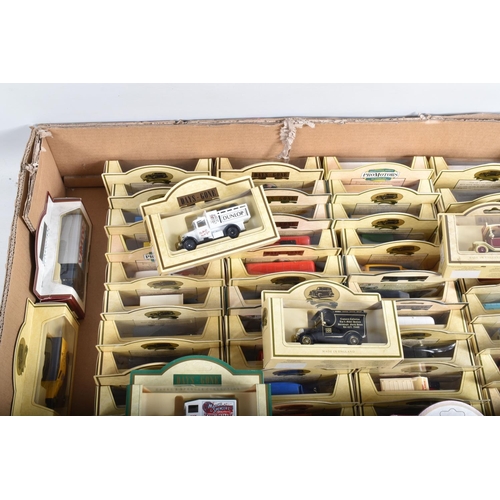 35 - TWO LARGE TRAYS OF BOXED LLEDO DAYS GONE MODEL VEHICLES, some of these are premier collection models... 