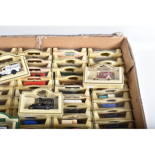 35 - TWO LARGE TRAYS OF BOXED LLEDO DAYS GONE MODEL VEHICLES, some of these are premier collection models... 