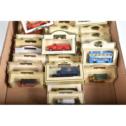 35 - TWO LARGE TRAYS OF BOXED LLEDO DAYS GONE MODEL VEHICLES, some of these are premier collection models... 