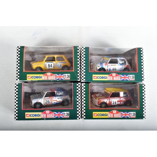 37 - SIXTEEN BOXED 1:36 SCALE CORGI MINI MODELS, to include a Minitex Mini Minitex National Rally Champio... 